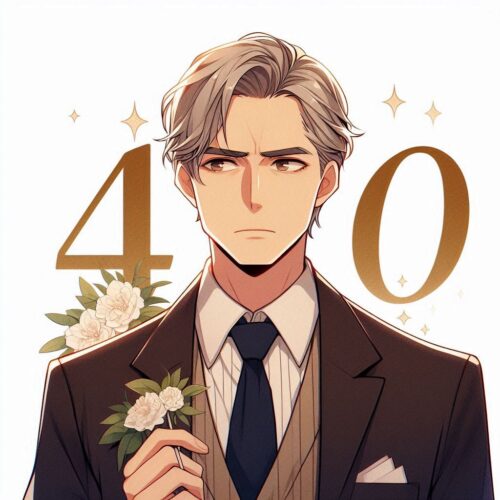 40代-婚活-男性-清潔-真面目なアニメ風